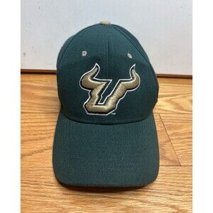 USF South Florida Bulls Hat Cap Strap Zephyr Z Hat Size Small Green NCAA College